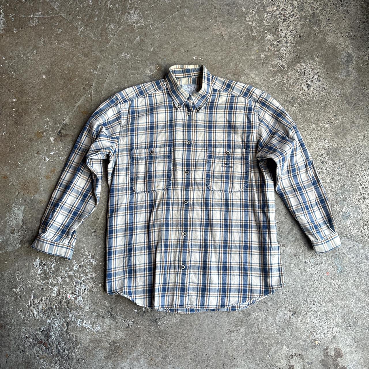 Armani Jeans Checkered Beige & Navy Shirt