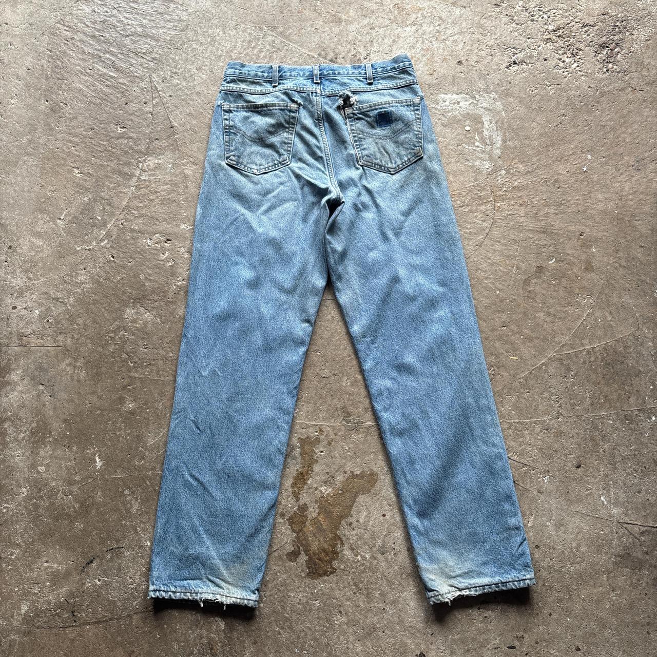 Distressed Carhartt blue denim jeans - W34