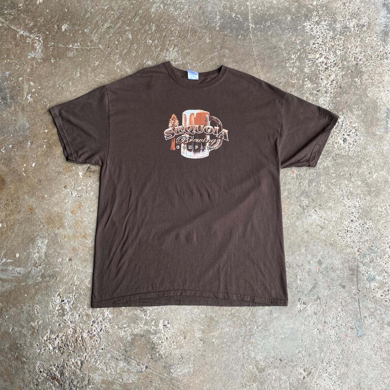 Brown Graphic Bar T-Shirt - XL