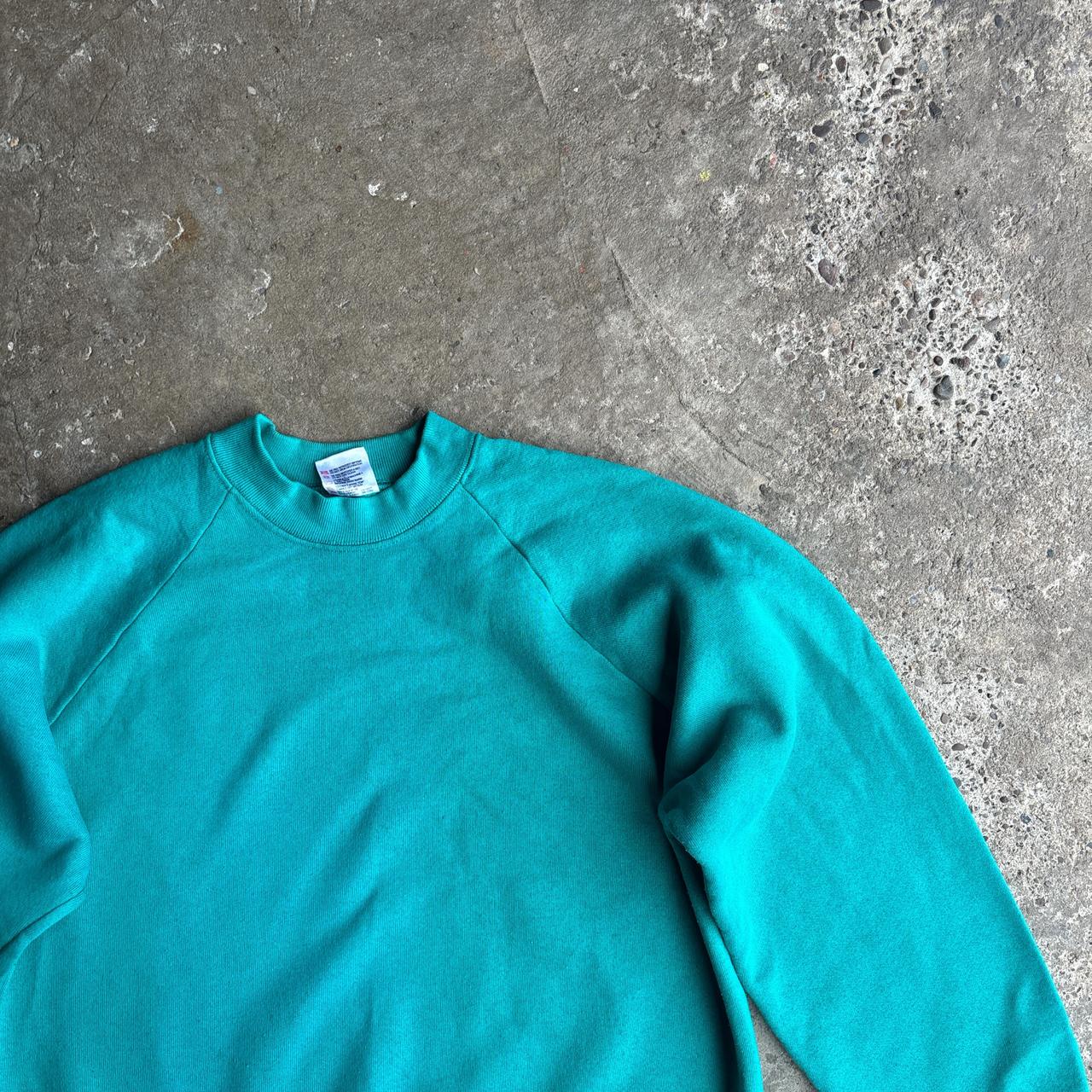 Vibrant Green Fruit of the Loom Sweatshirt - L