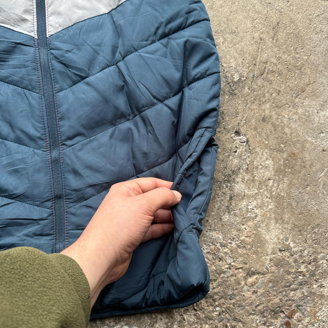 Red, grey and navy Puma puffer gilet