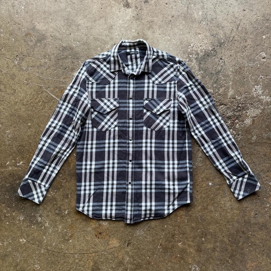 Black and blue Diesel chequered shirt
