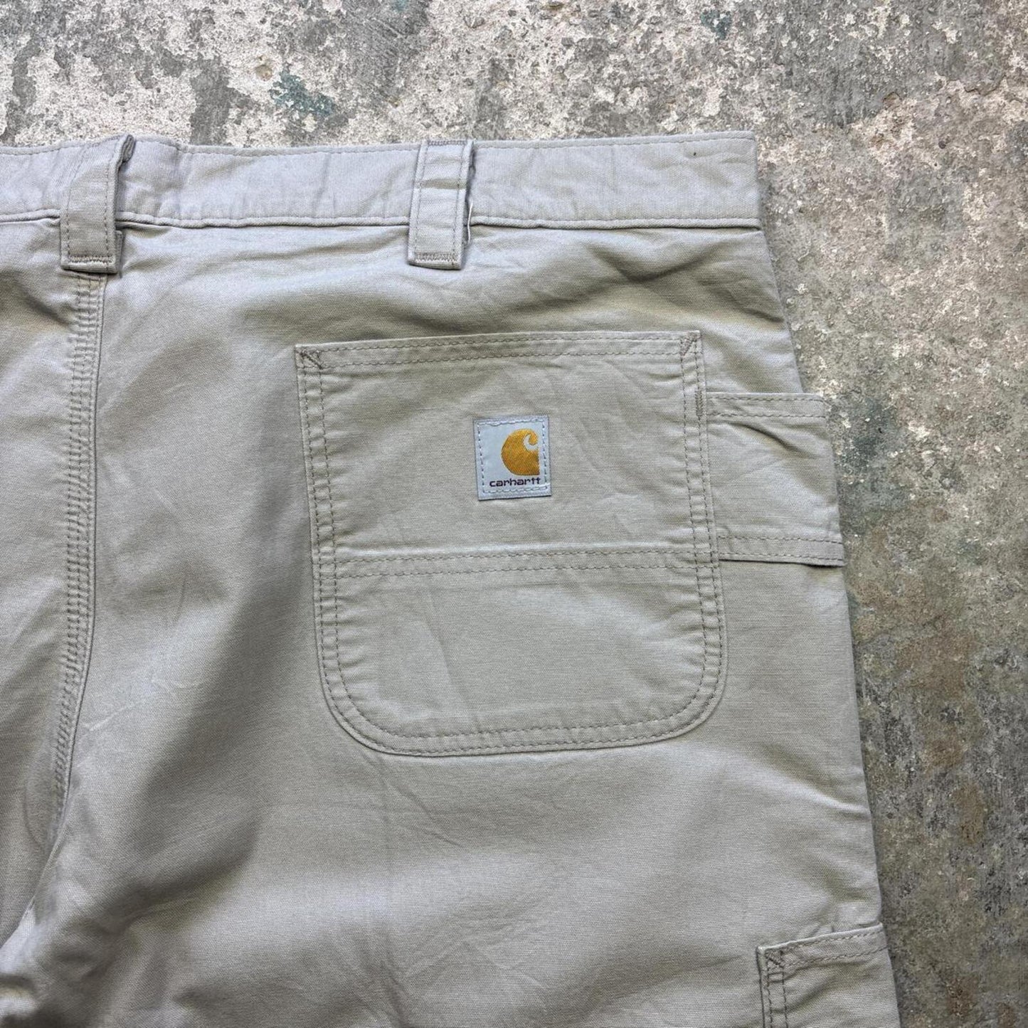 Cream Carhartt Carpenter Shorts - W42