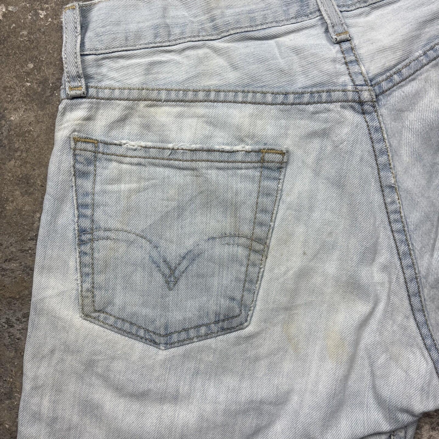Light Blue Denim Levi’s 527 Cut Off Women’s Jean Shorts | W30
