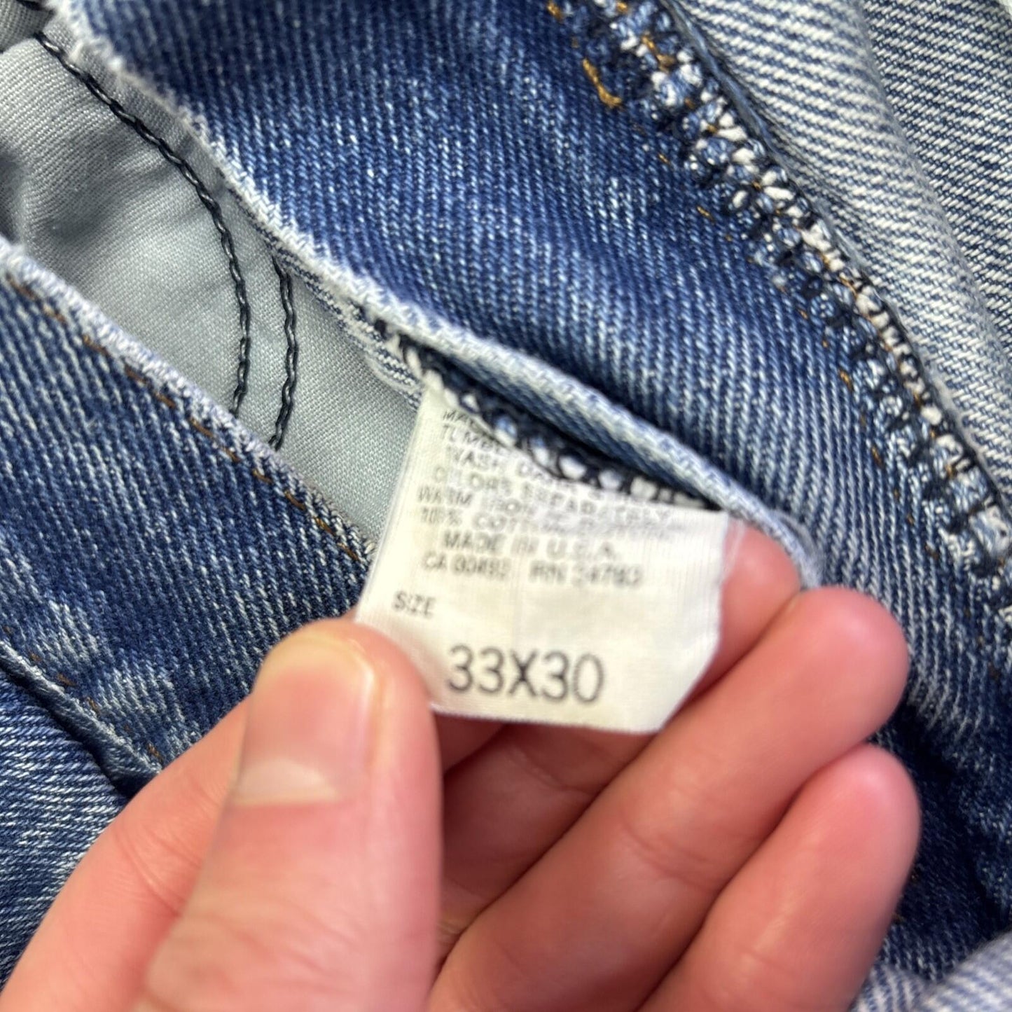 Blue Denim Lee Cut Off Jean Shorts | W33"