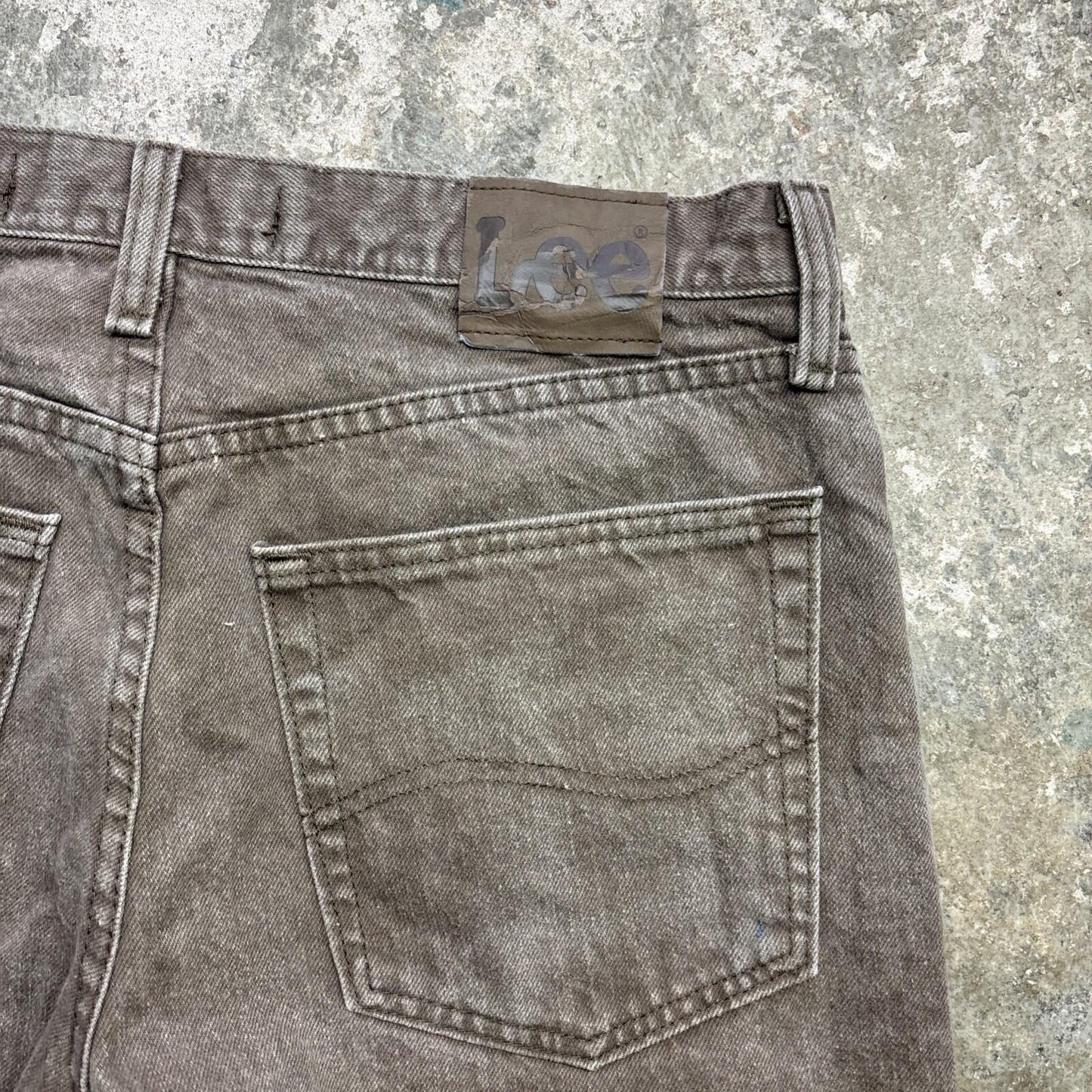 Brown Lee Cut Men’s Off Shorts Jorts | W32