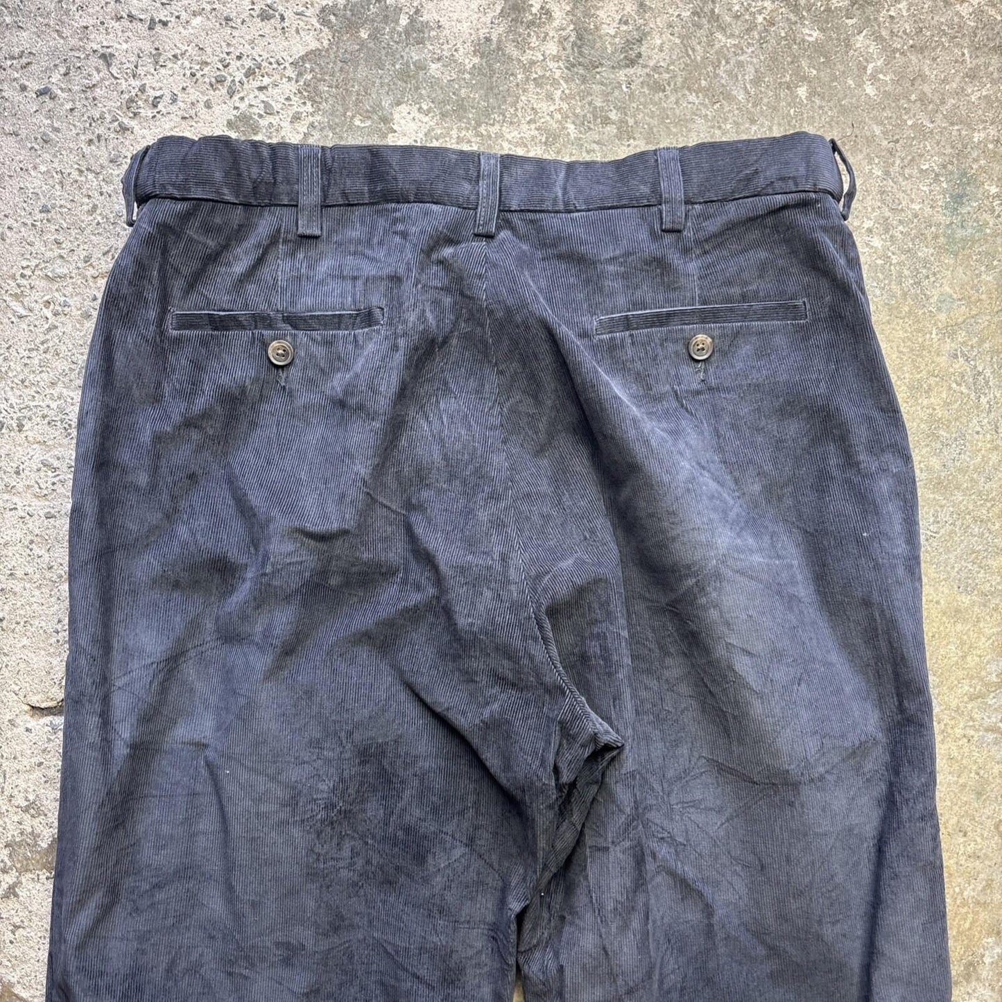 Dark Grey Haggar Corduroy Men’s Trousers - W30L29