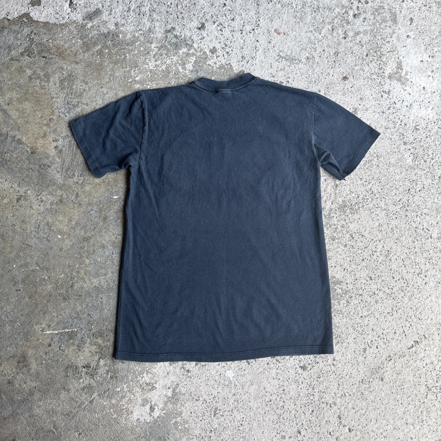 Vintage Navy Hawaii Print Graphic Single Stitch T-Shirt | Size M