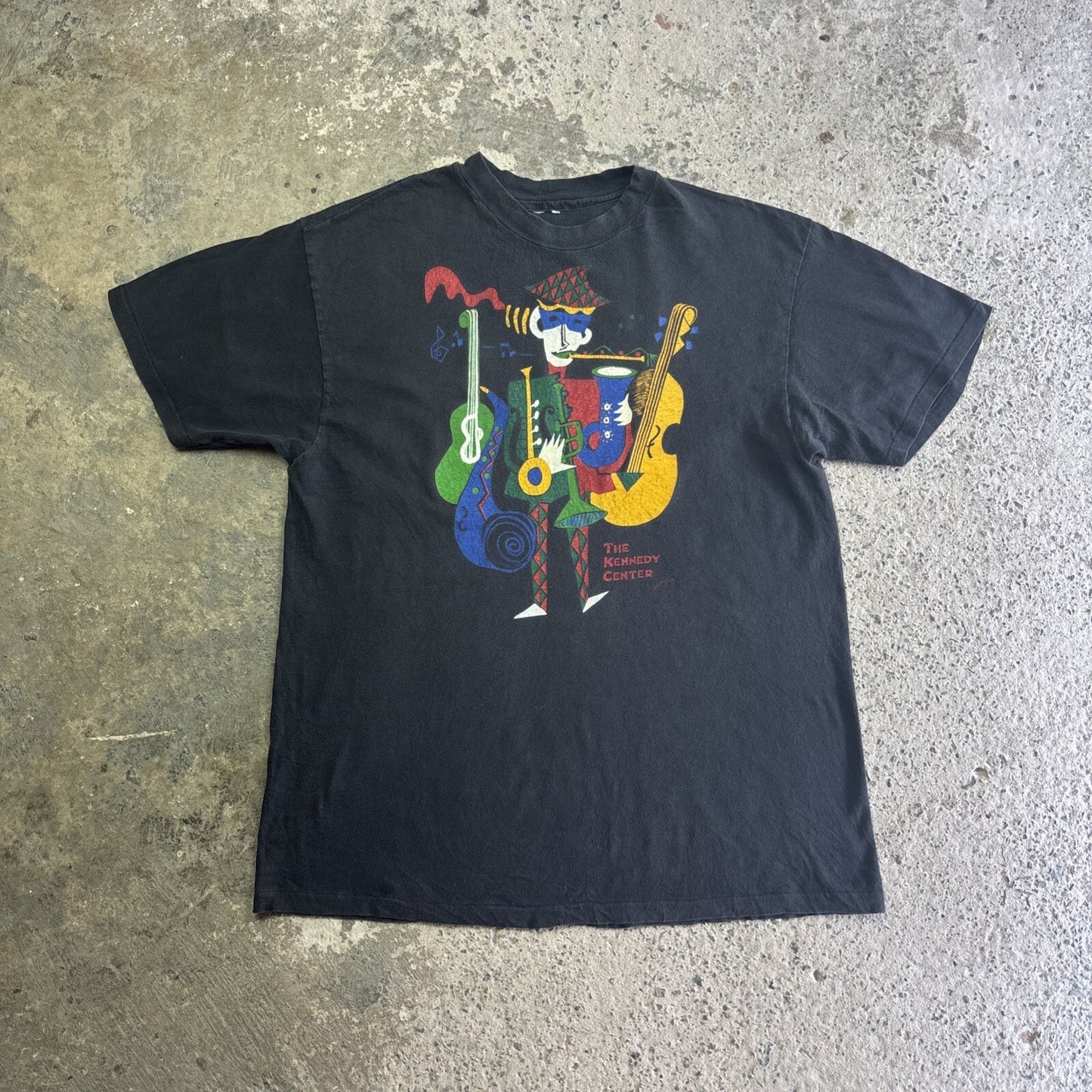 Vintage 92’ Black Graphic Music T-Shirt | Size L