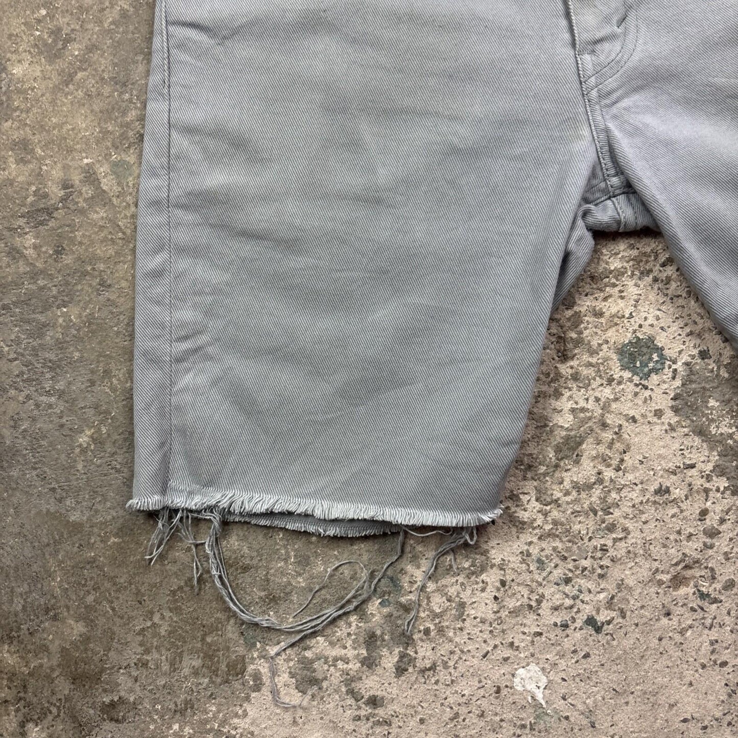 Grey Denim Levi’s 511 Cut Off Jean Shorts | W32"
