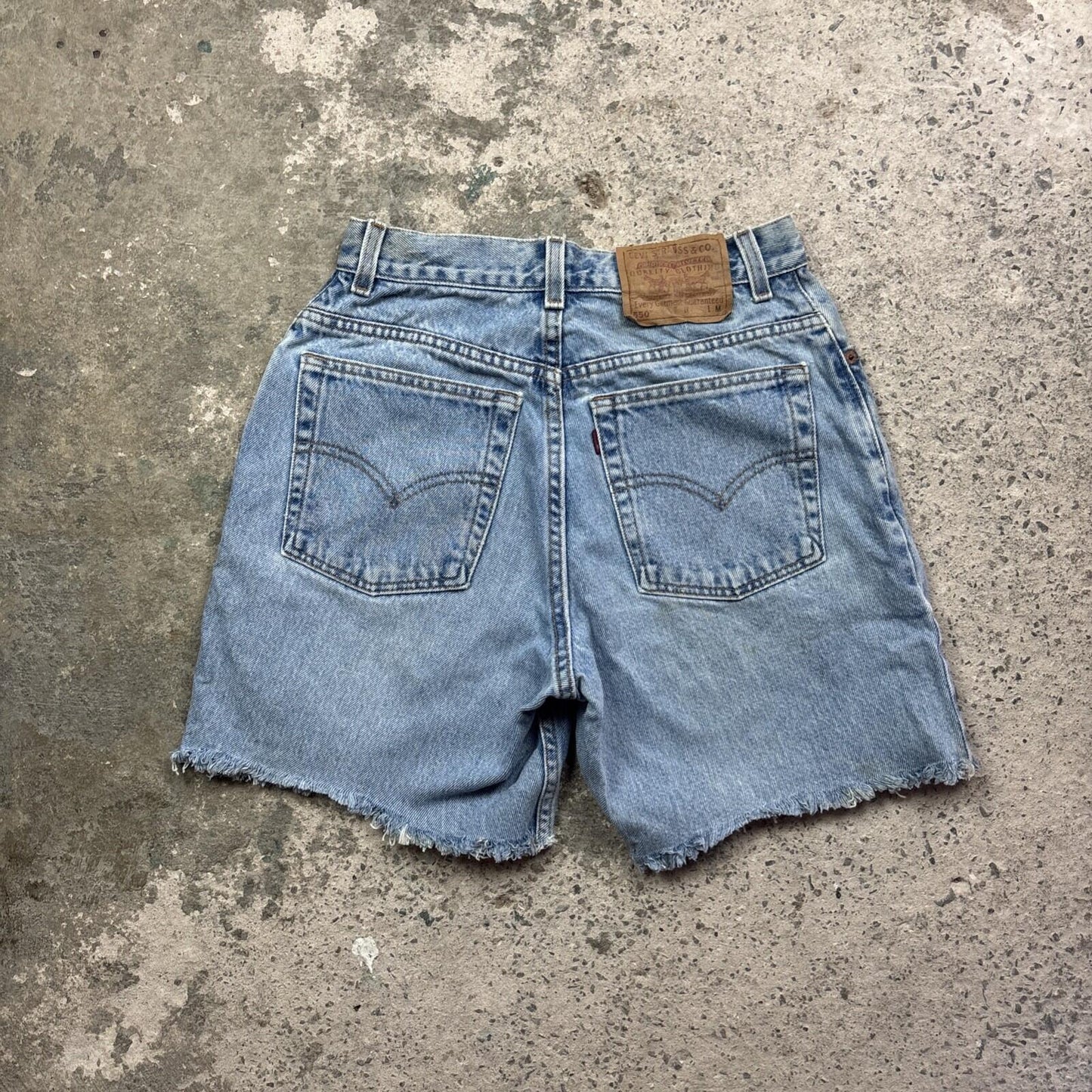 Blue Levis 550 Made in USA Cut Denim Women’s Jean Shorts | W26" / Size 8