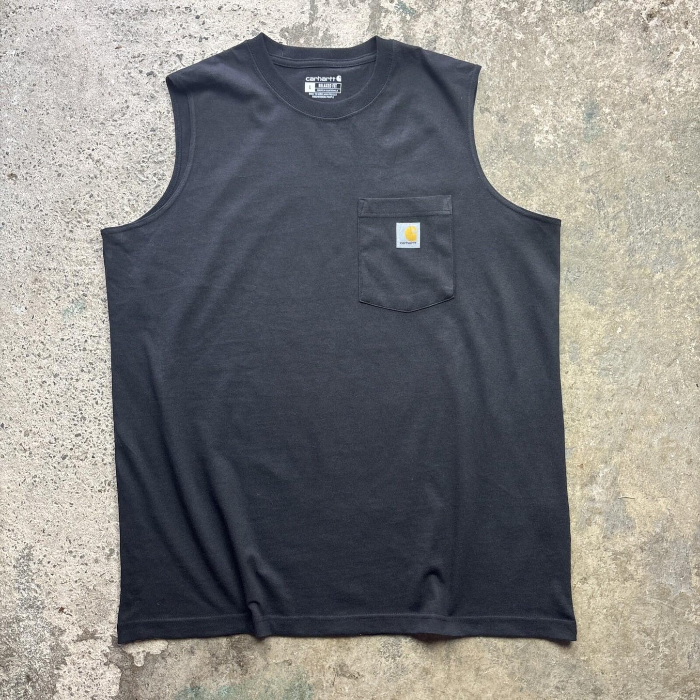Black Carhartt Relaxed Fit Men’s Vest | L