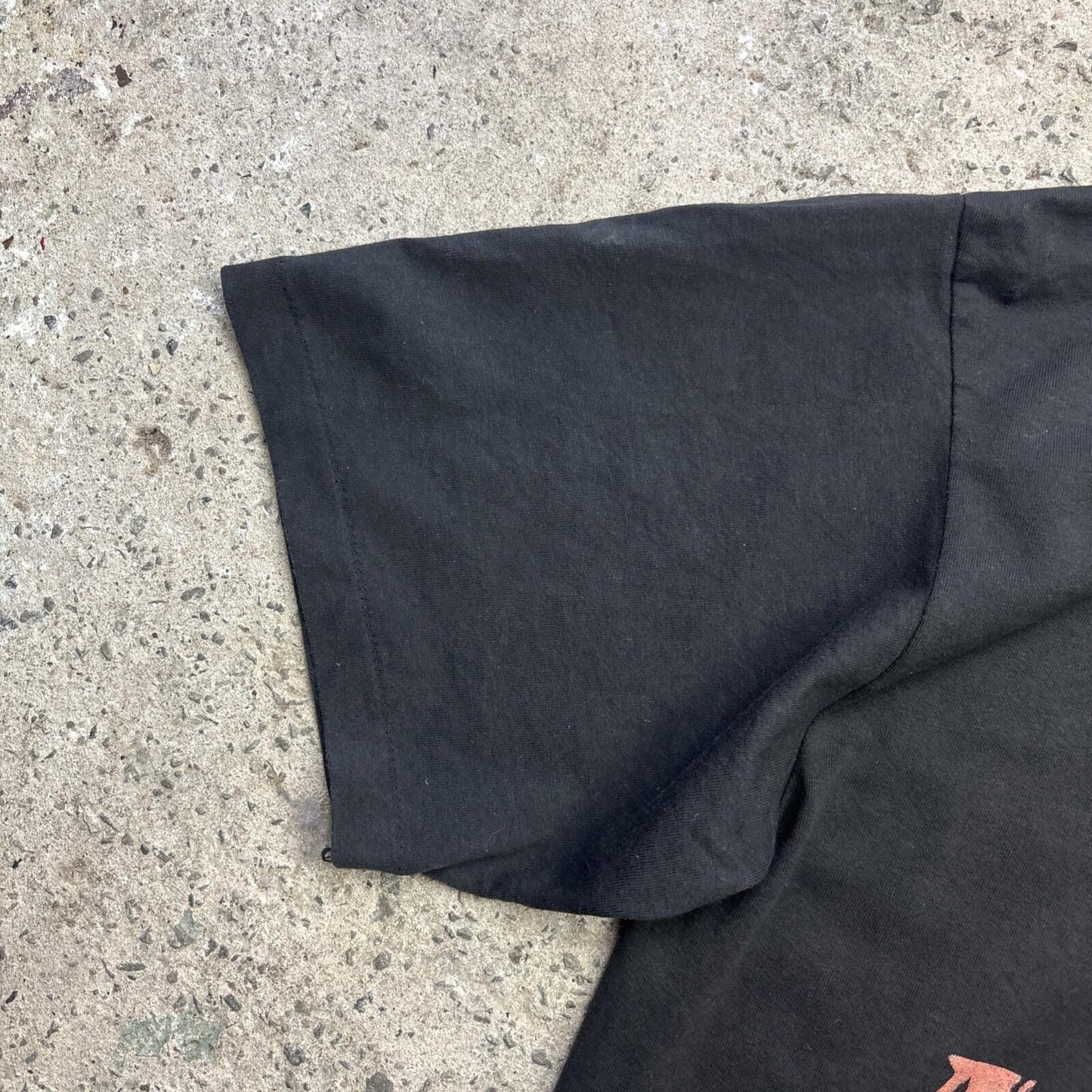 90s Made in USA Black Single Stitch Men’s T-Shirt With ‘Arabica’ Print | XL