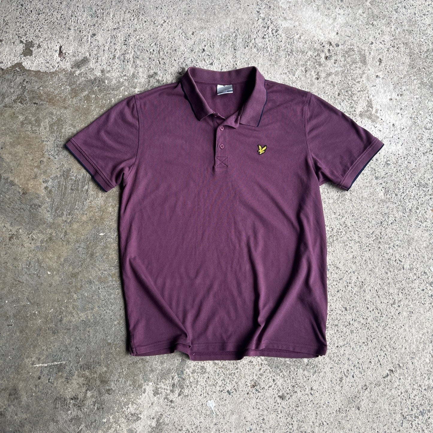 Purple Lyle & Scott Classic Embroidered Logo Polo Shirt | Size L