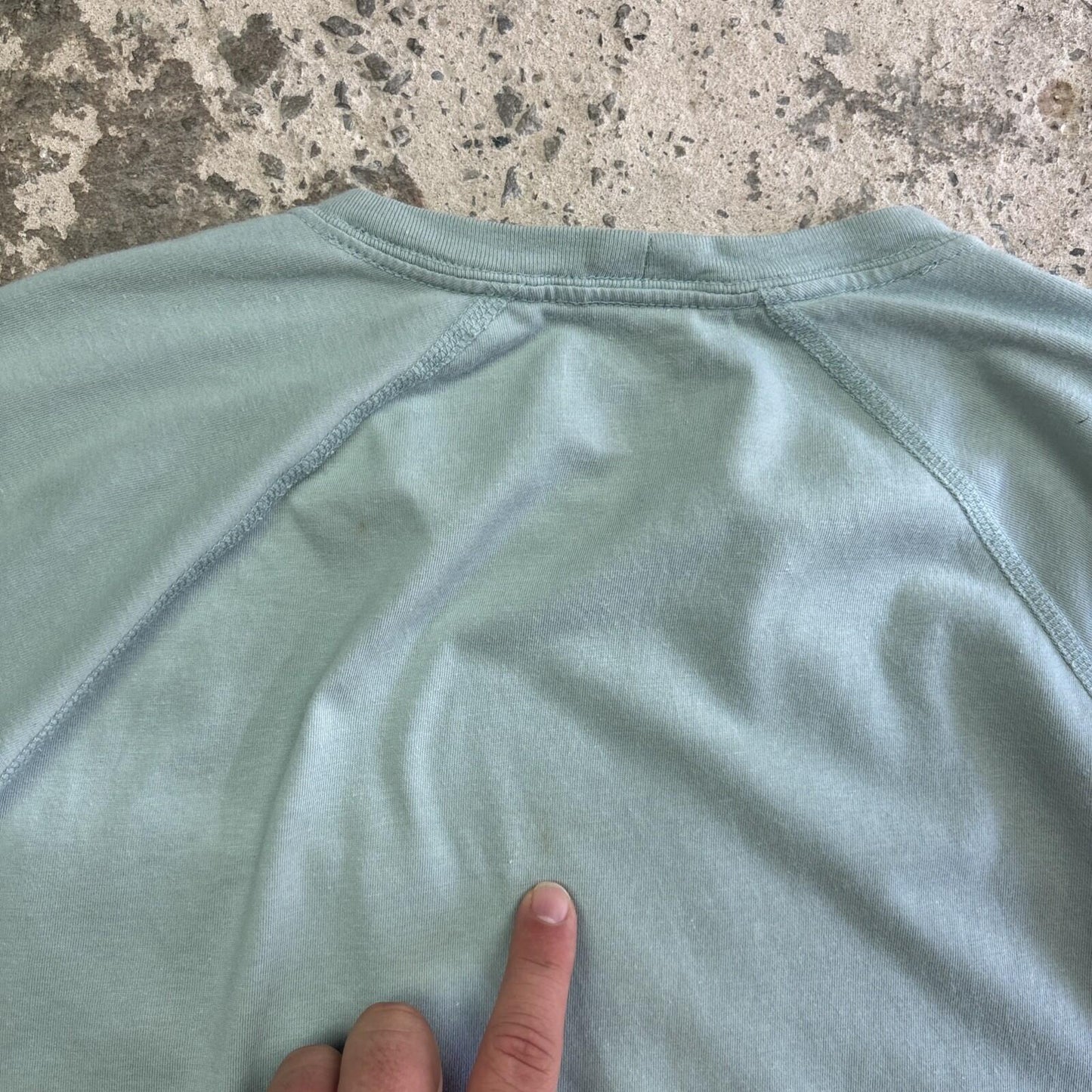 Light Blue Carhartt Force Single Pocket Men’s T-shirt - Size L (Tall)