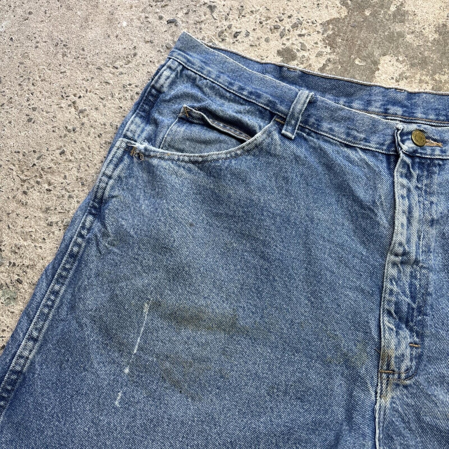 Blue Denim Wrangler Men’s Shorts | W38