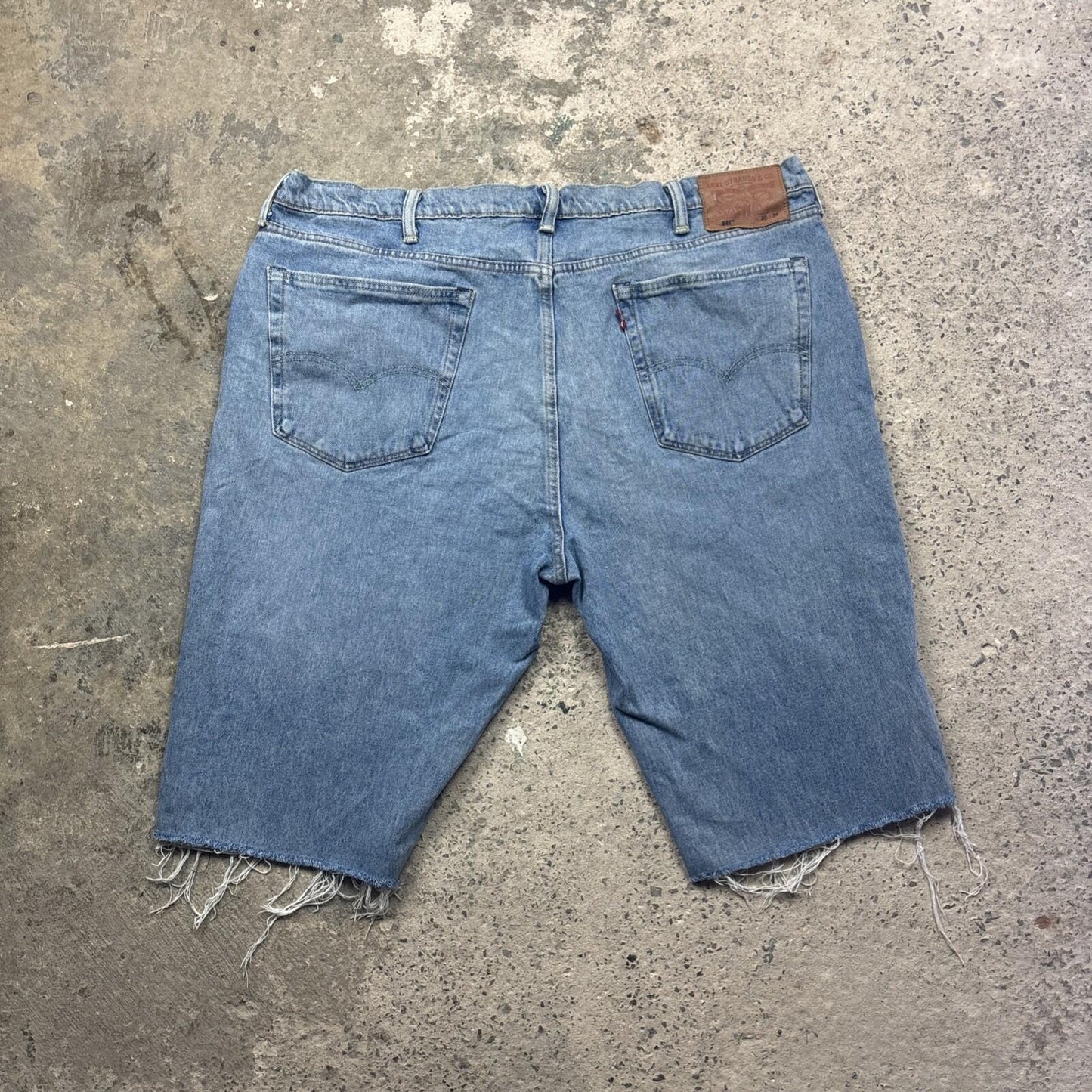 Blue Denim Levi’s Cut Off Jean Shorts | W40"