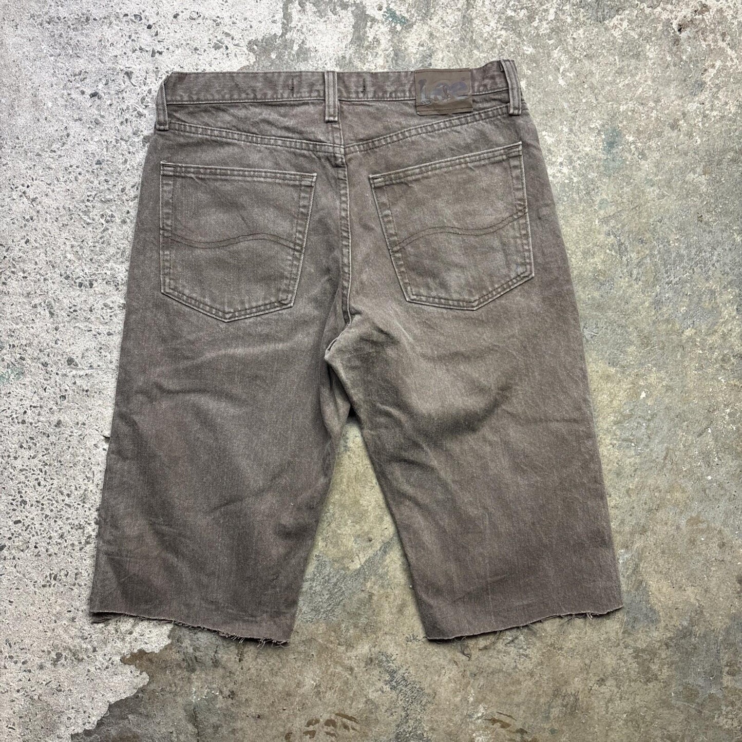 Brown Lee Cut Men’s Off Shorts Jorts | W32