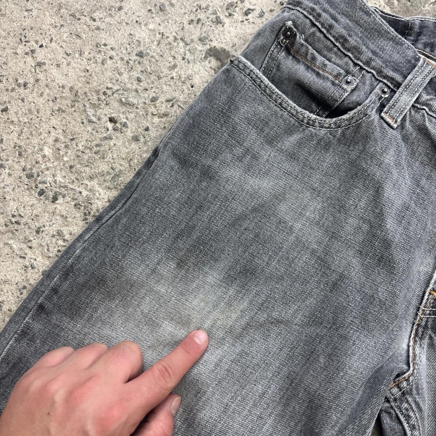 Grey Denim Levi’s 527 Cut Off Shorts | W30