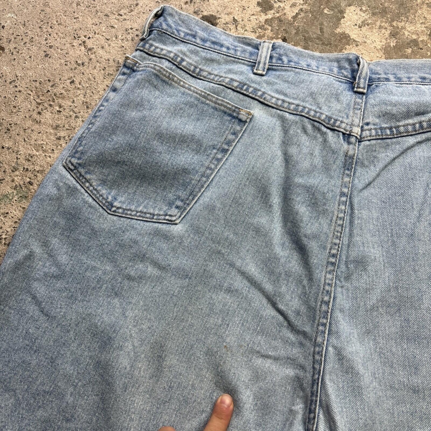 Vintage Light Blue Denim Wrangler  Bermuda Shorts | W42