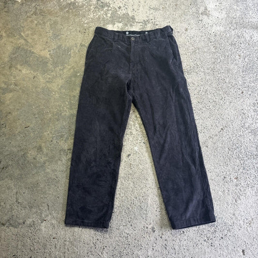 Navy Blue Corduroy Haggar Trousers | W34"