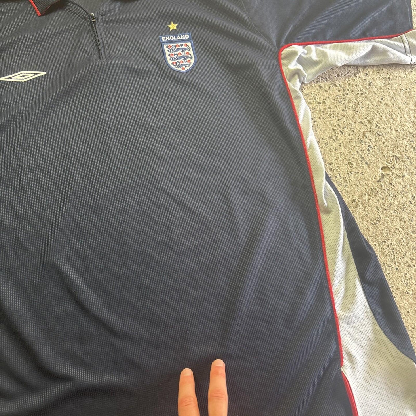 Navy Umbro England Football Training Polo Shirt | Size: XXL