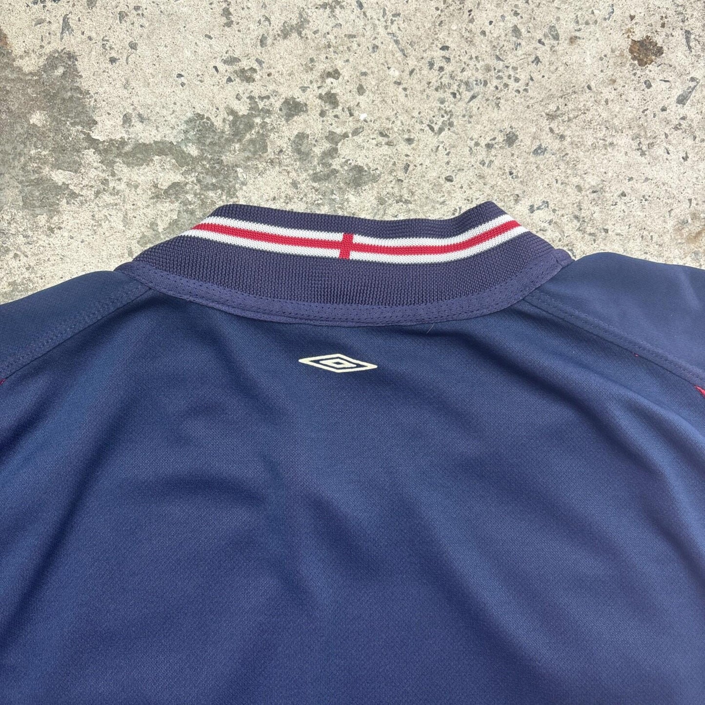 Navy & Red Reversible England Umbro 2002/2004 Football Shirt | Size XL