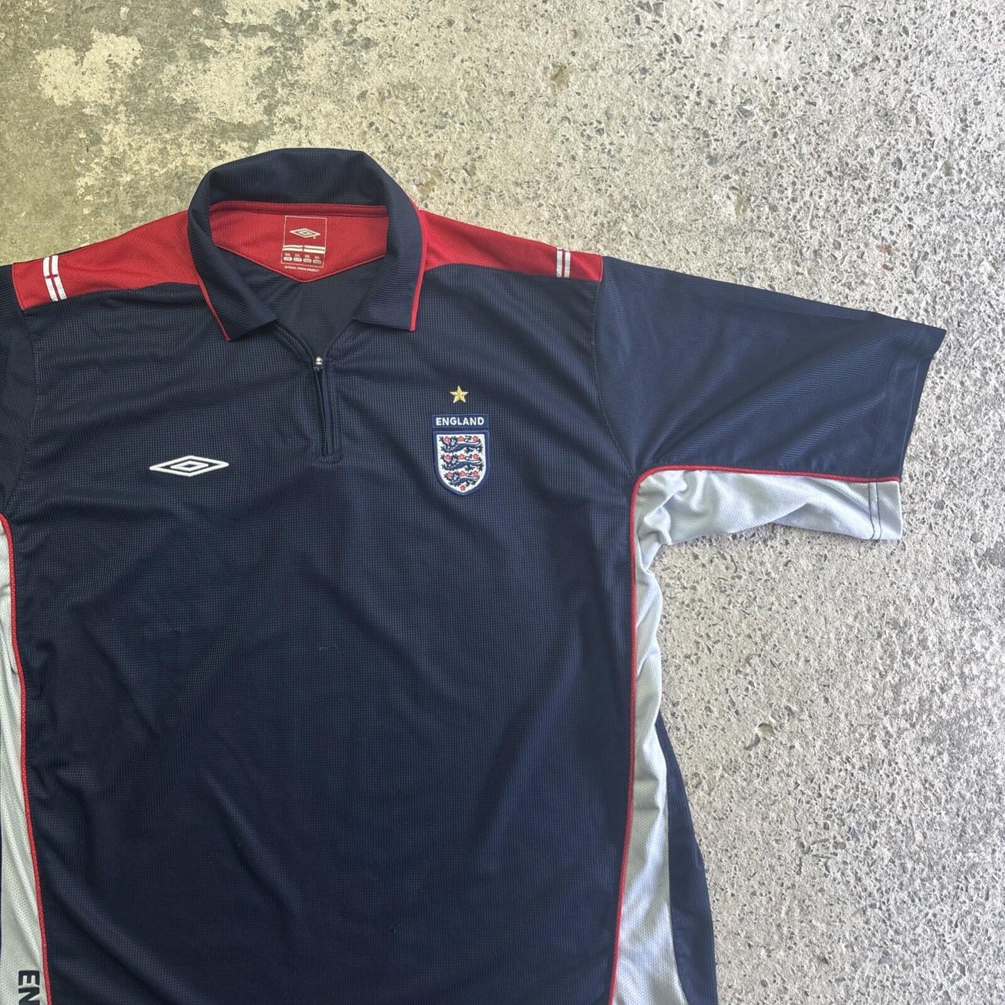 Navy Umbro England Football Training Polo Shirt | Size: XXL
