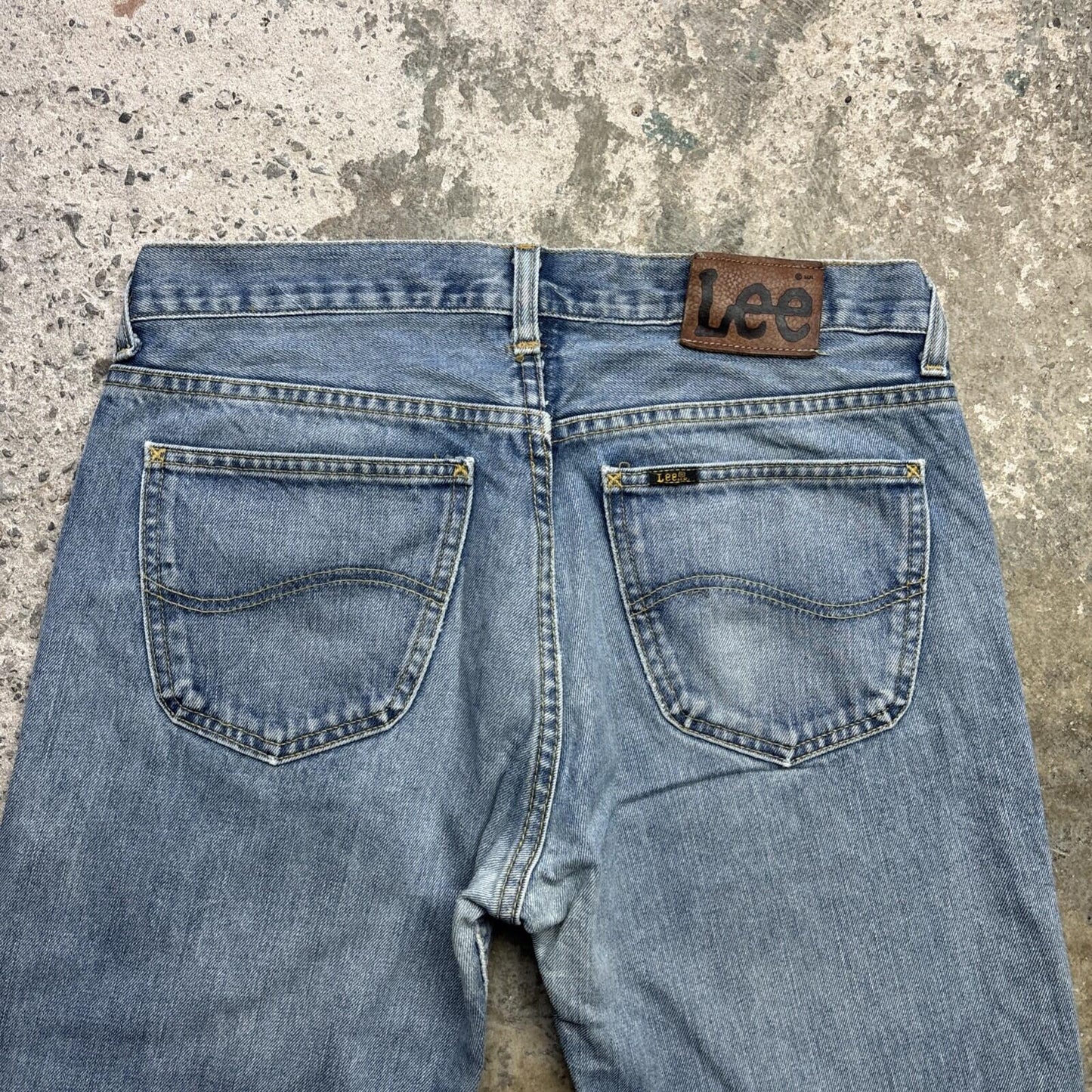 Blue Denim Lee Men’s Cut Off Shorts | W32