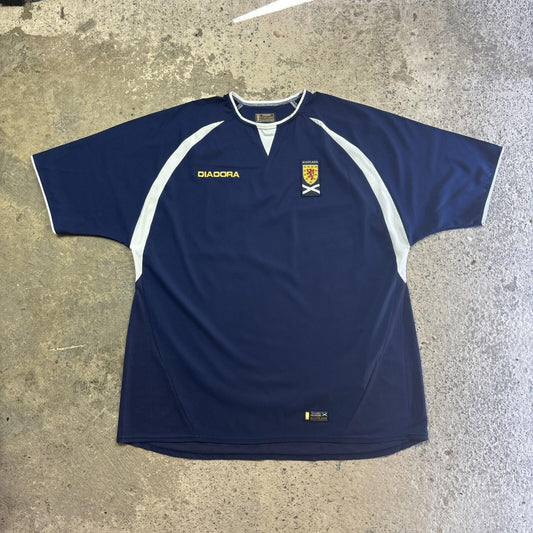 Vintage Scotland Diadora Football Shirt | Size: XL