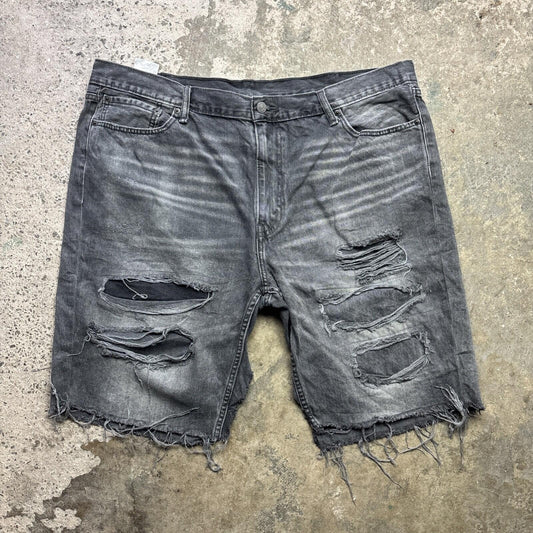 Distressed Grey Levi’s 511 Men’s Cut Off Shorts | W44