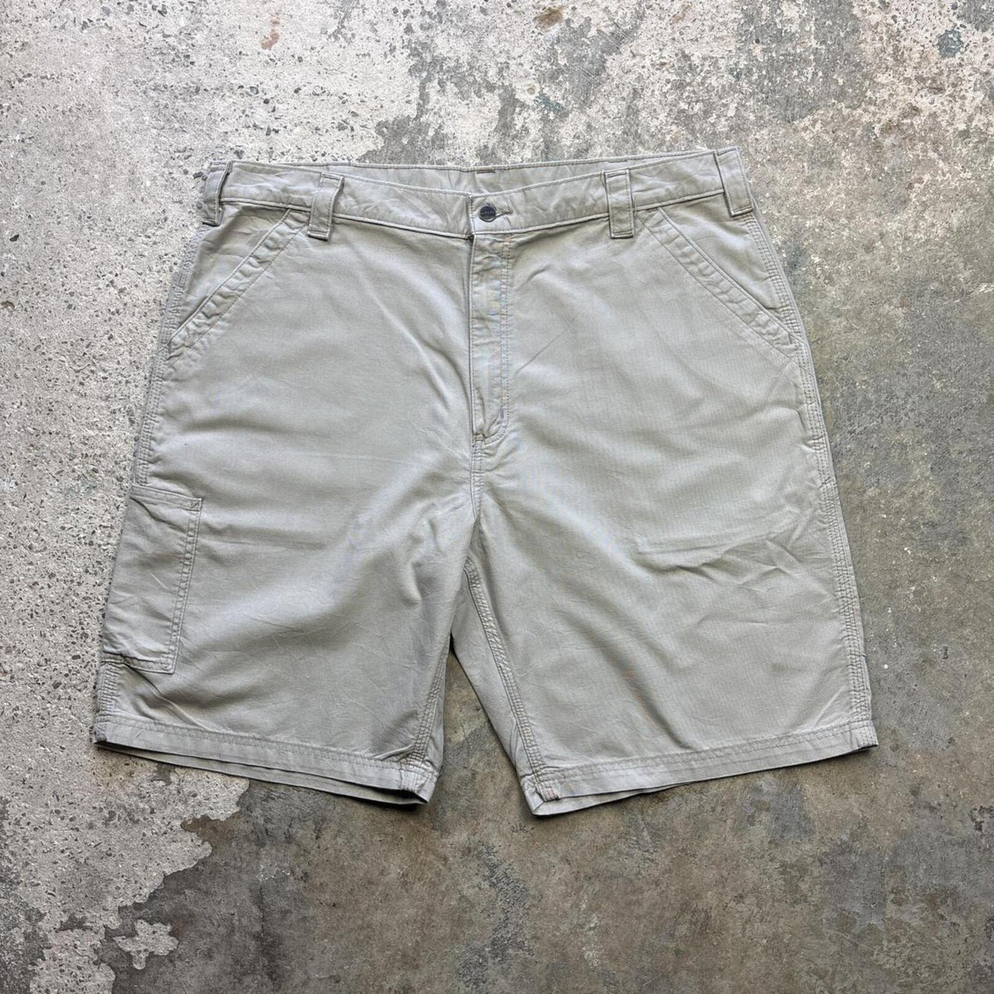 Cream Carhartt Carpenter Shorts - W42