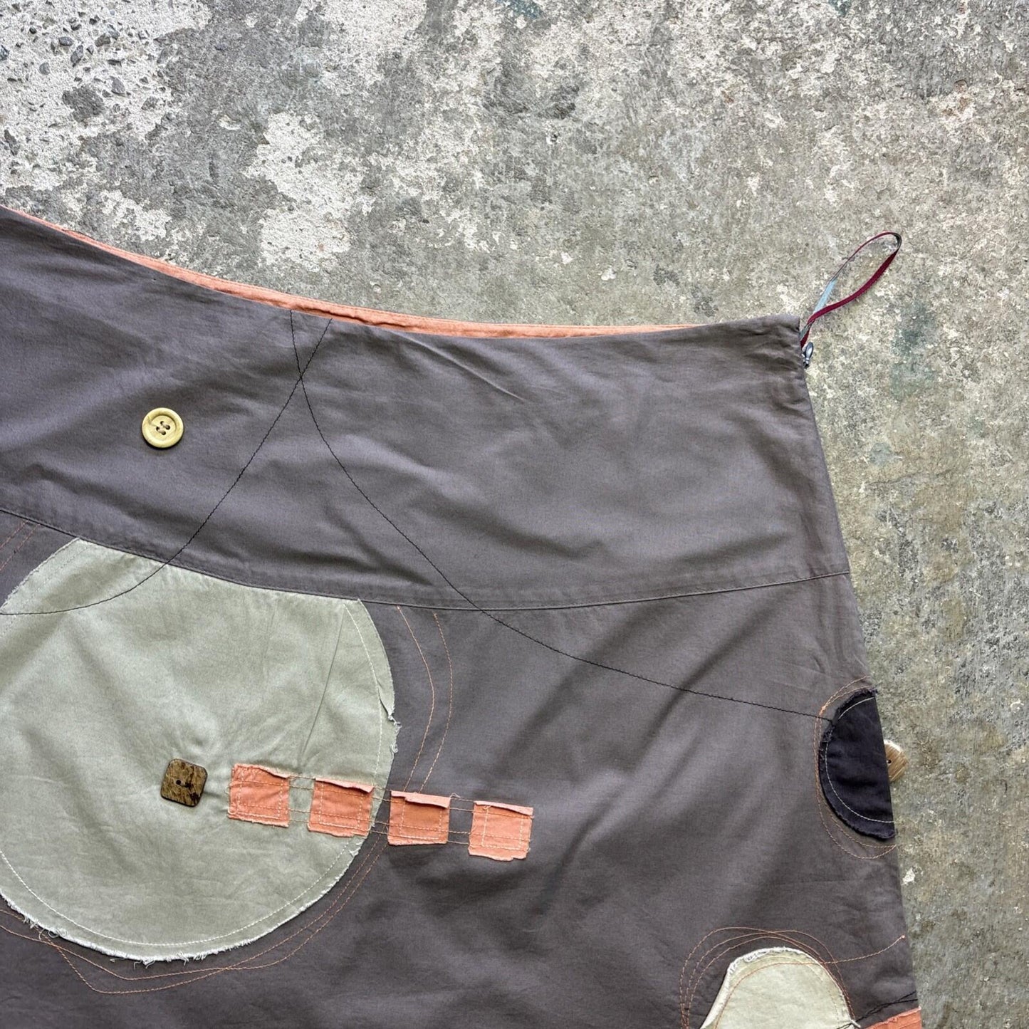 Y2K Style White Stuff Brown Skirt - Size 16