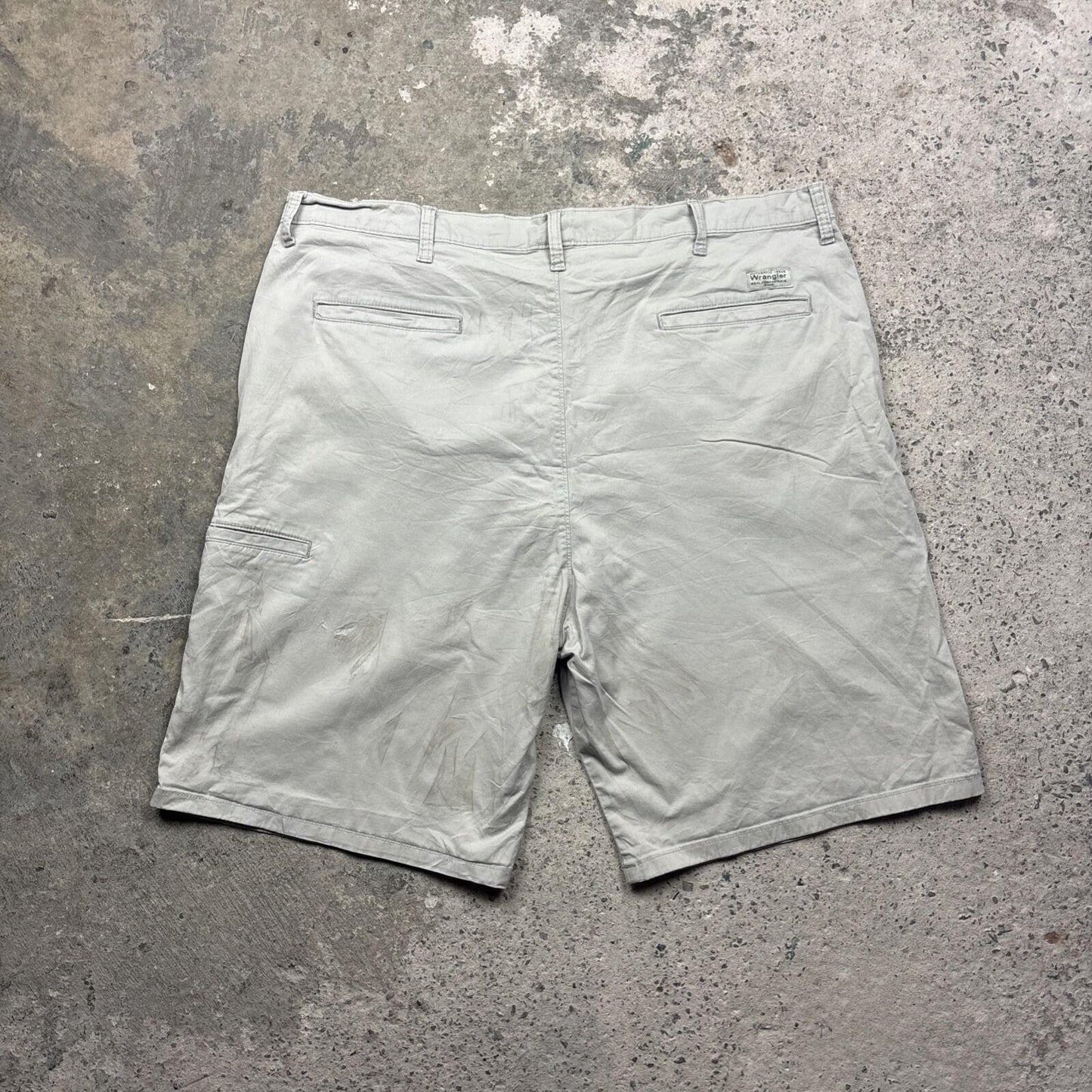 Beige Wrangler Cotton Chino Shorts | W42