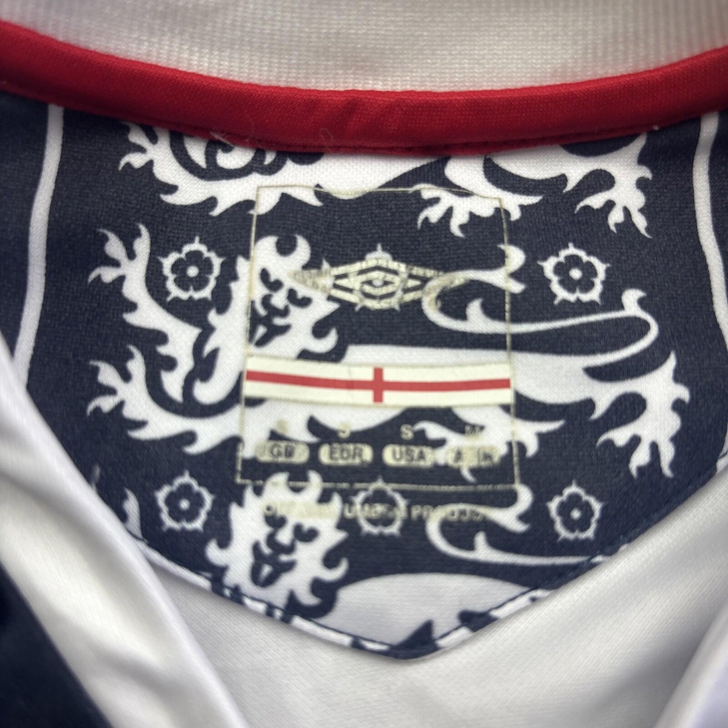 Navy & White Gradient England Umbro Football Training Shirt | Size: S