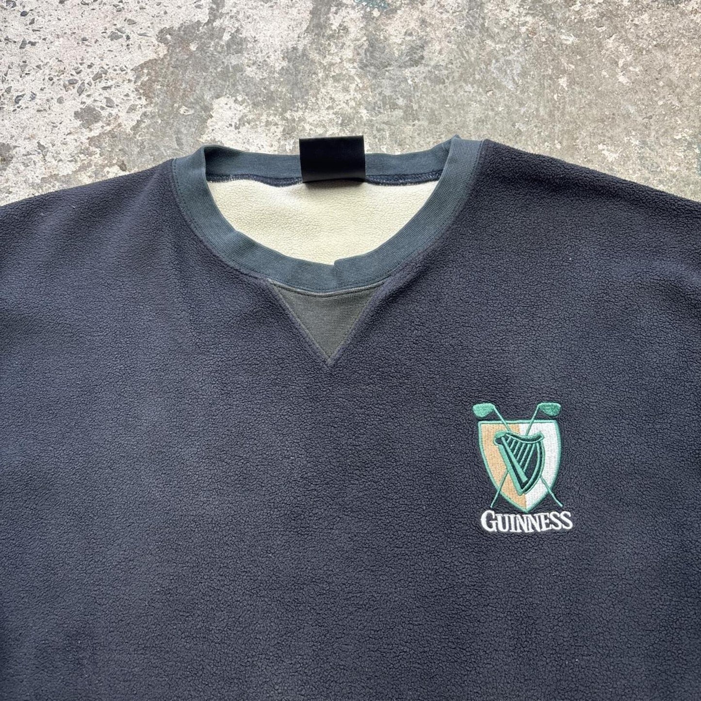 Vintage Guinness Fleece Sweatshirt with Golf logo - XL
