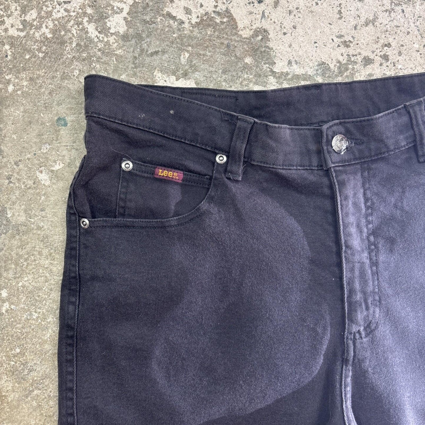 Dark Denim Lee Capri Jean Shorts W34 UK14
