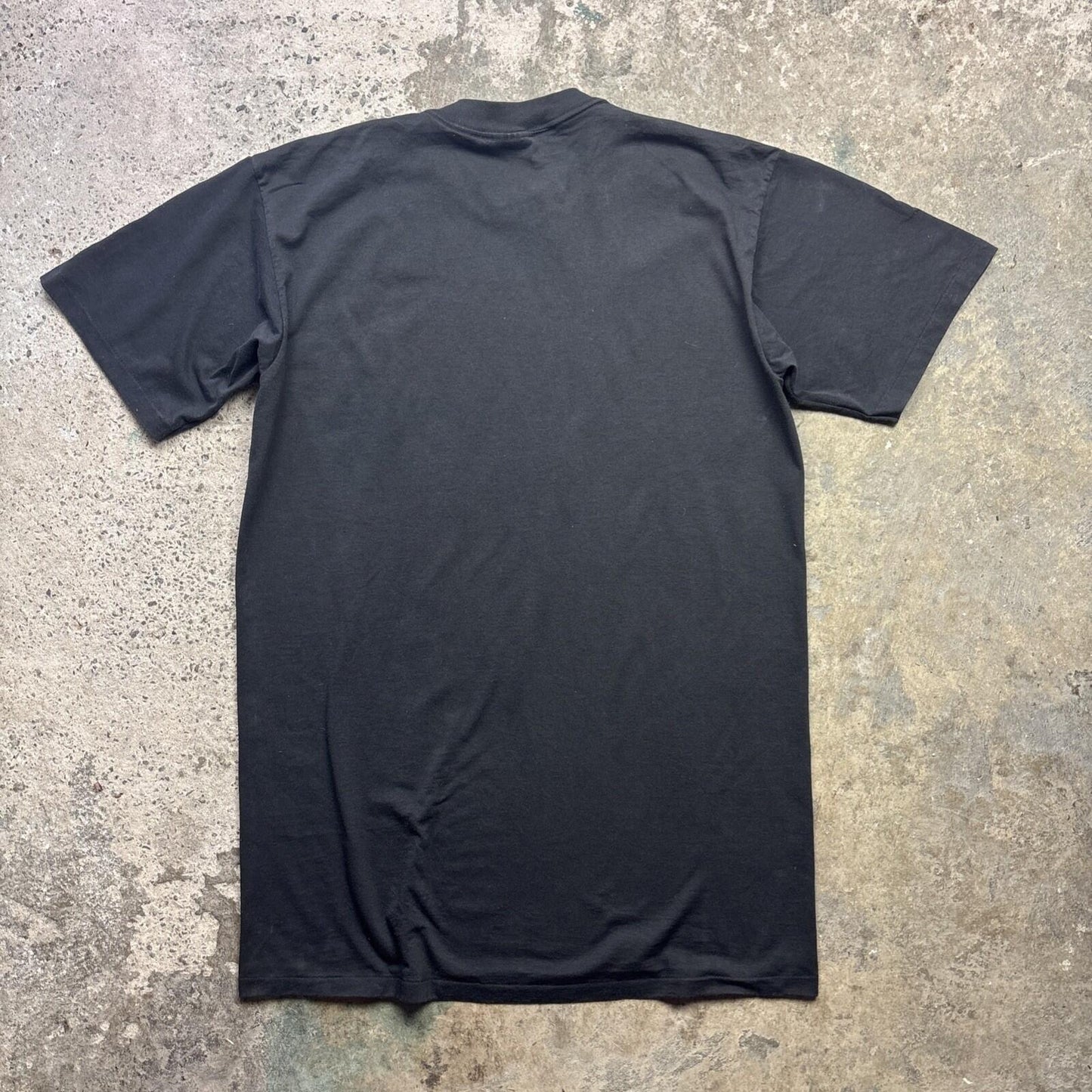 90s Made in USA Black Single Stitch Men’s T-Shirt With ‘Arabica’ Print | XL