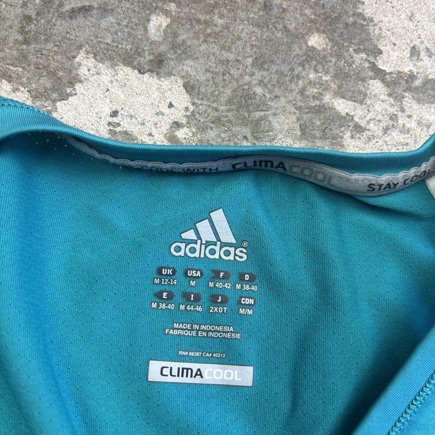 Women’s Teal Adidas Running Vest | Size M 12-14
