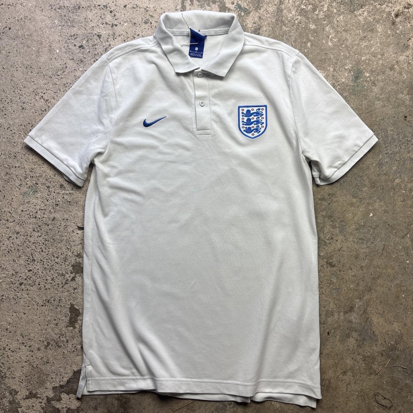 White Nike England Football Men’s Polo Shirt | M