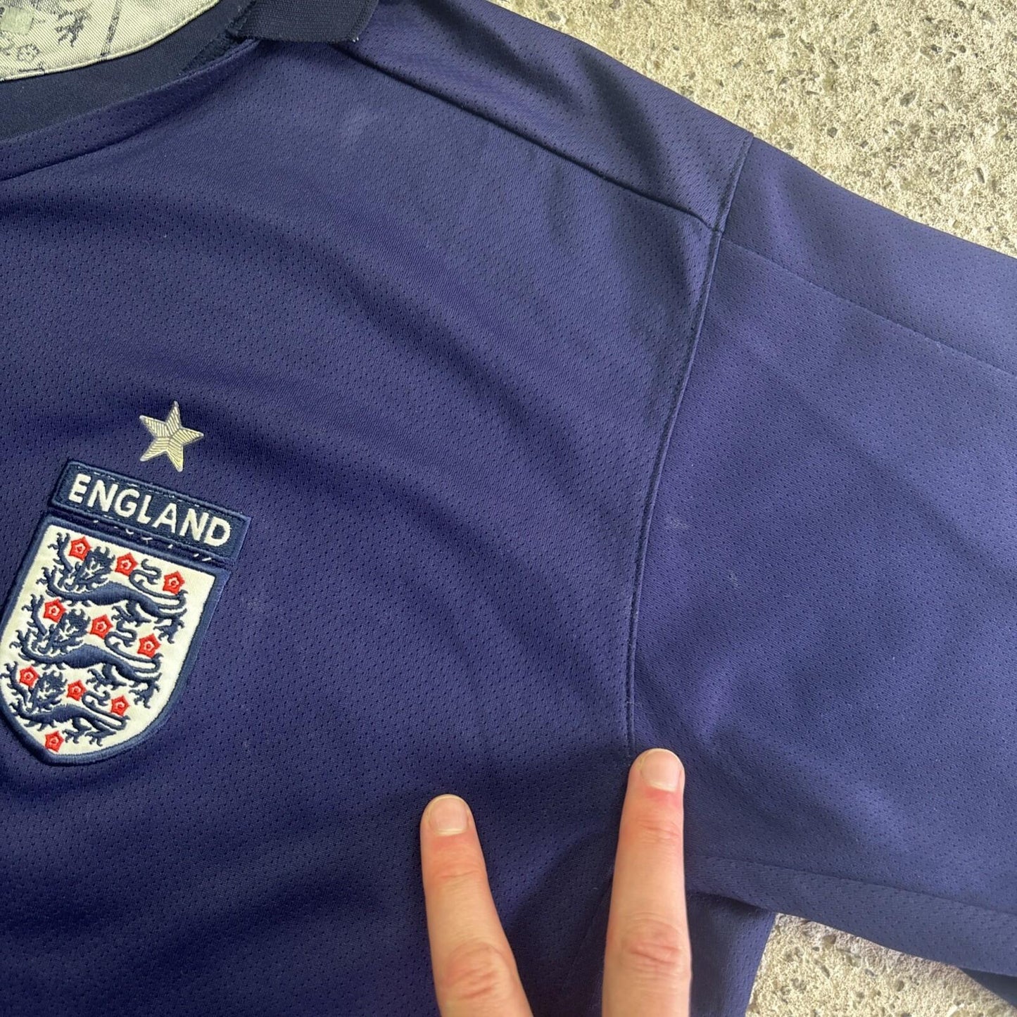 Navy Umbro England 2005/06 Goalkeeper Shirt | Size: XL