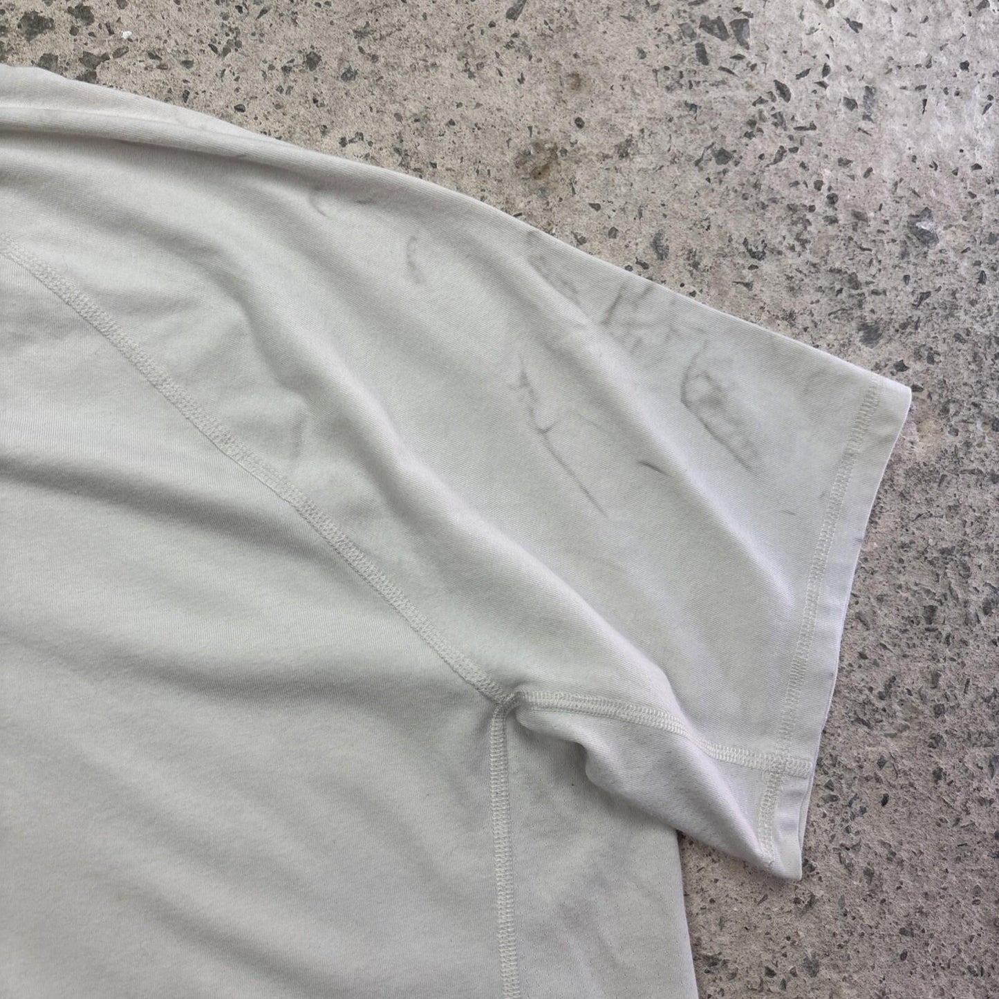 Cream Carhartt Force Relaxed Fit Single Pocket Men’s T-shirt | Size L