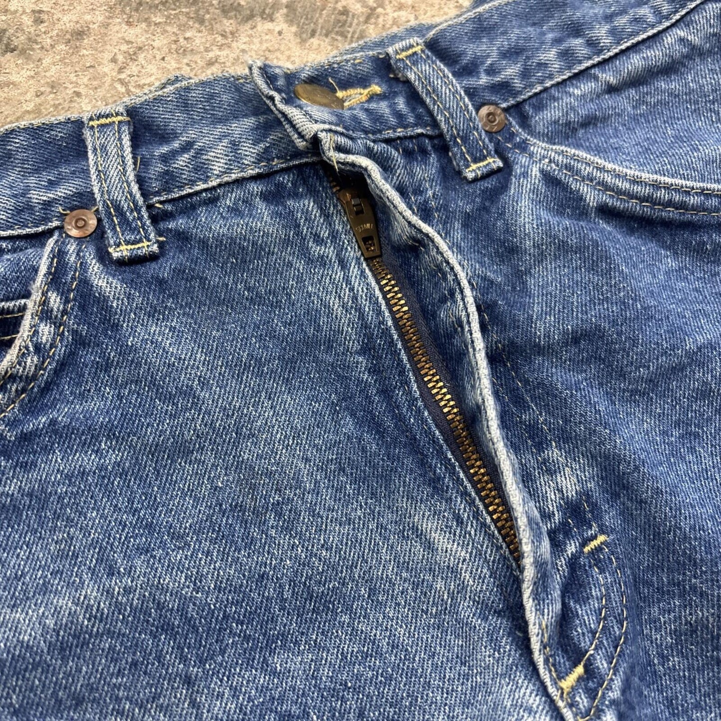Blue Denim Lee Jean Short Shorts | W31