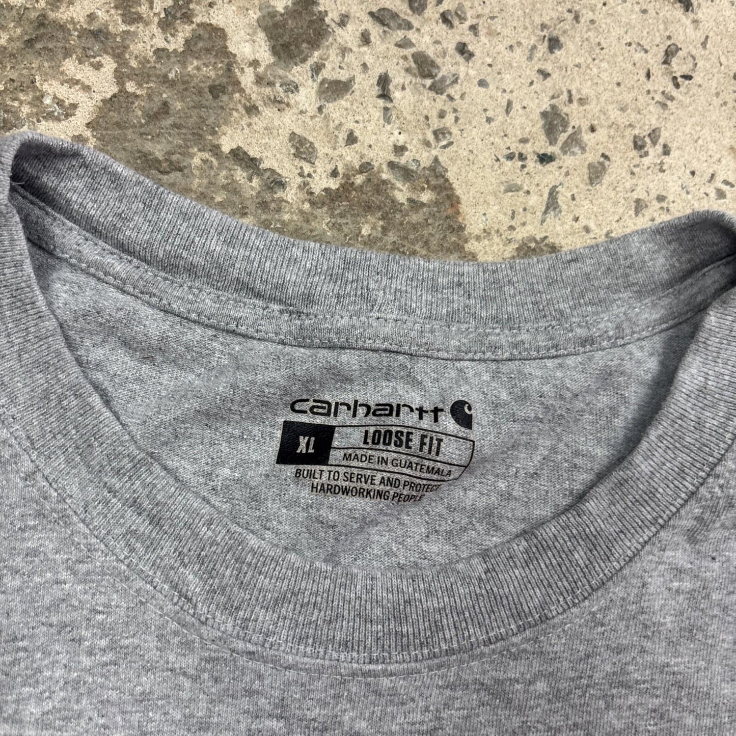 Grey Carhartt Loose Fit Graphic Men’s T-shirt | Size XL