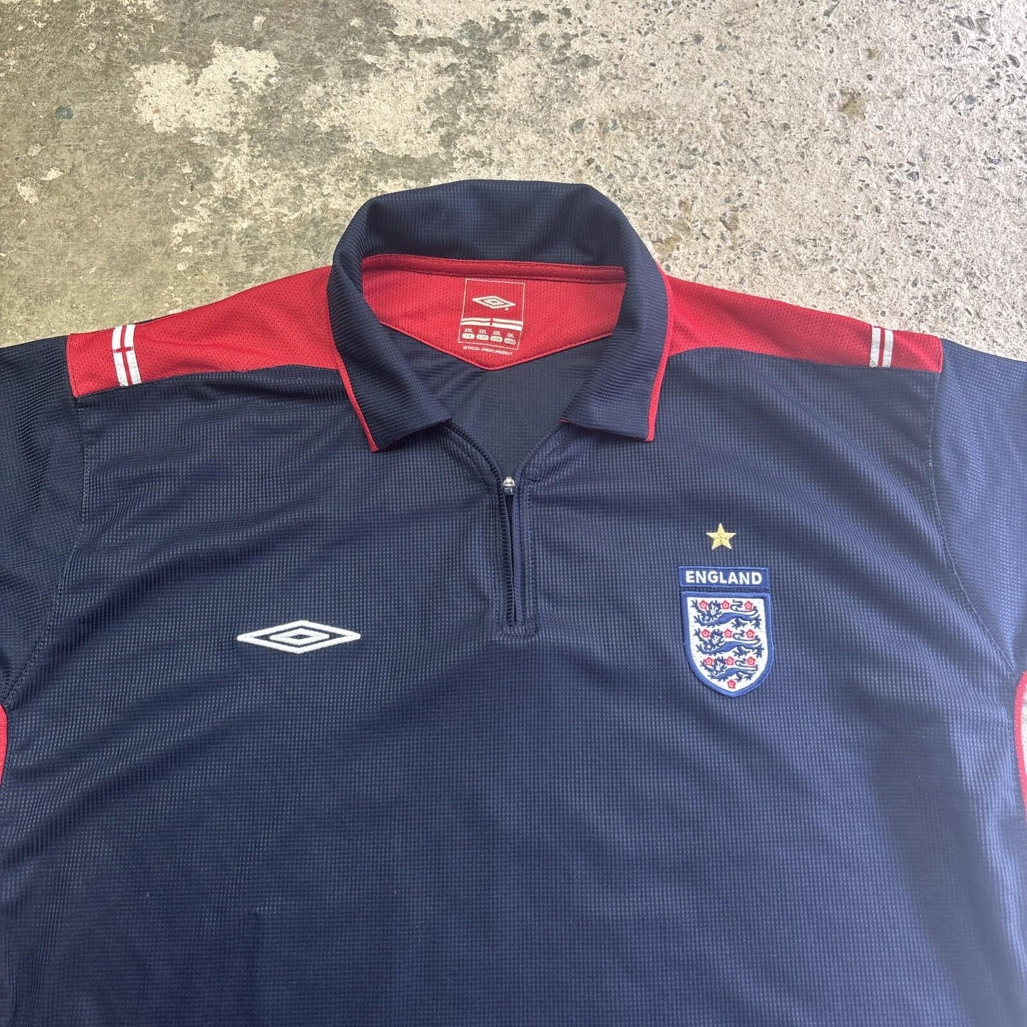 Navy Umbro England Football Training Polo Shirt | Size: XXL