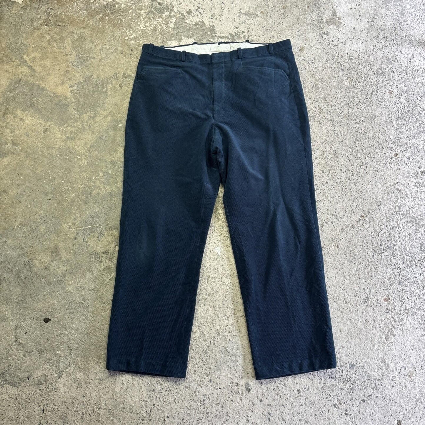 Men's Navy Blue Corduroy Arnold Palmer Trousers | W36"