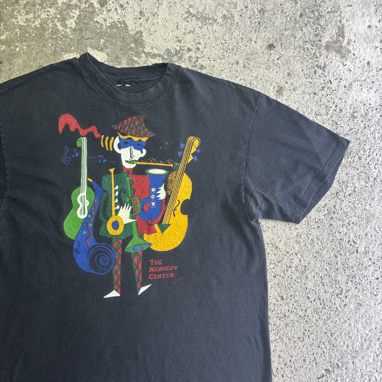Vintage 92’ Black Graphic Music T-Shirt | Size L