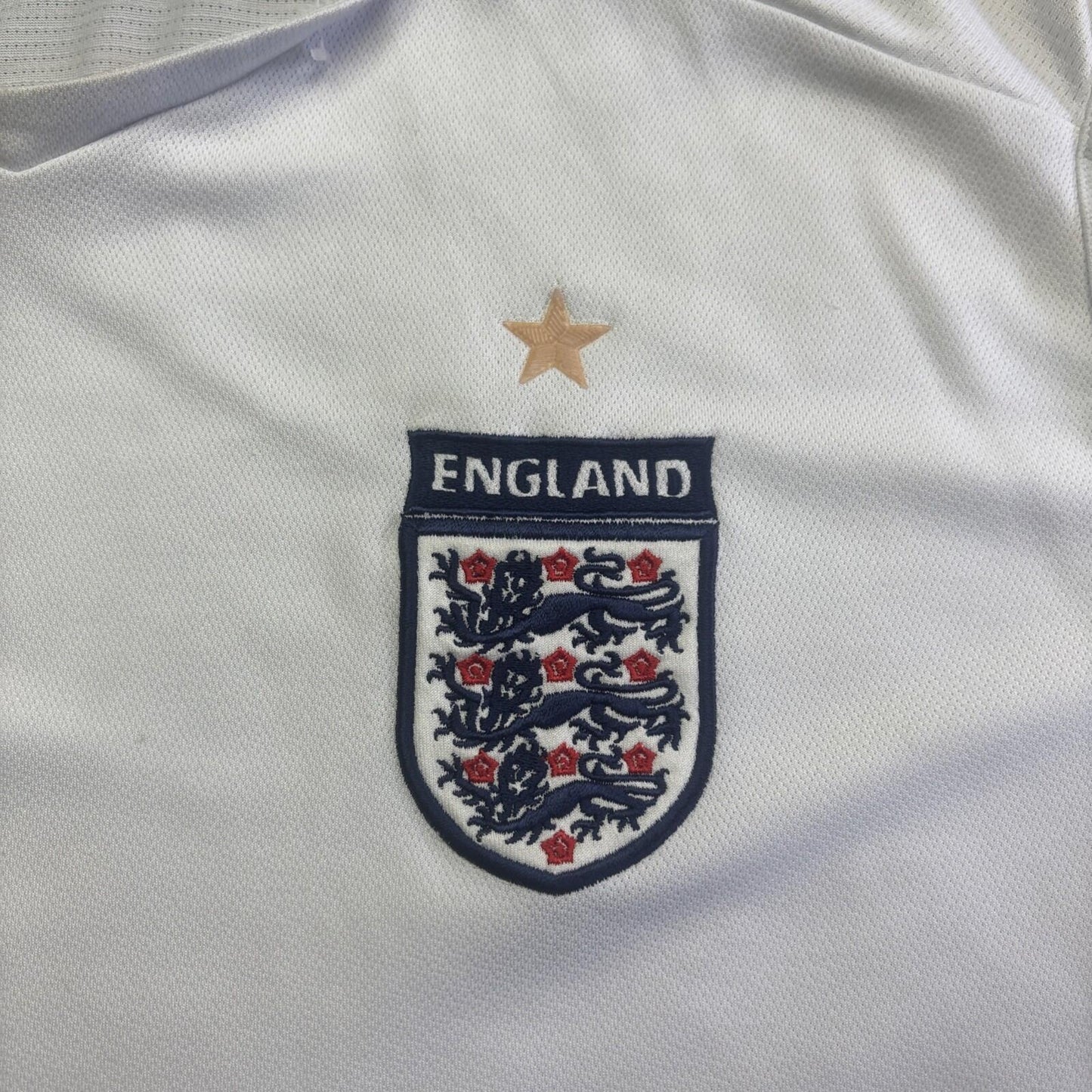 White Umbro 2005/07  England Football Home Shirt | Size L