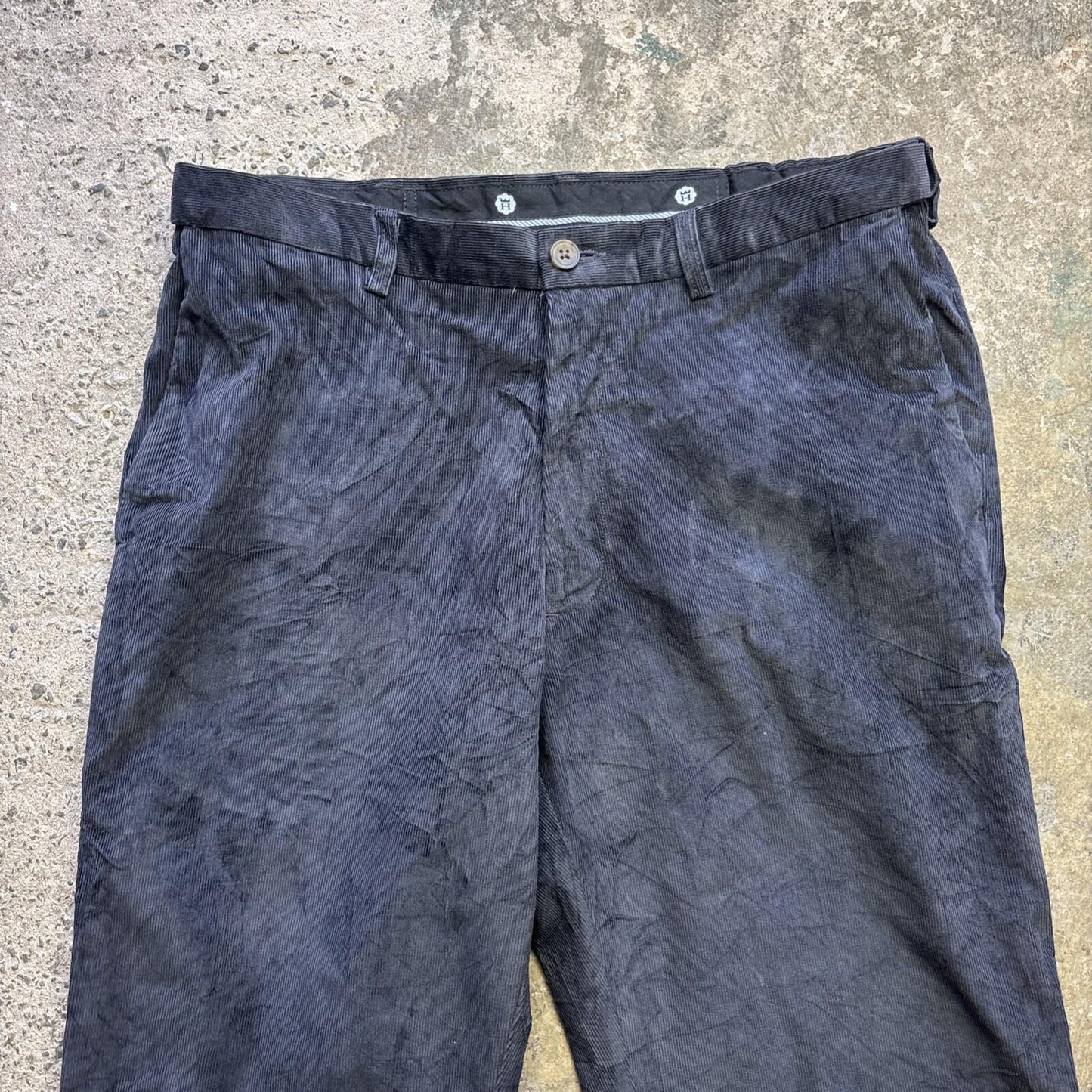 Dark Grey Haggar Corduroy Men’s Trousers - W30L29