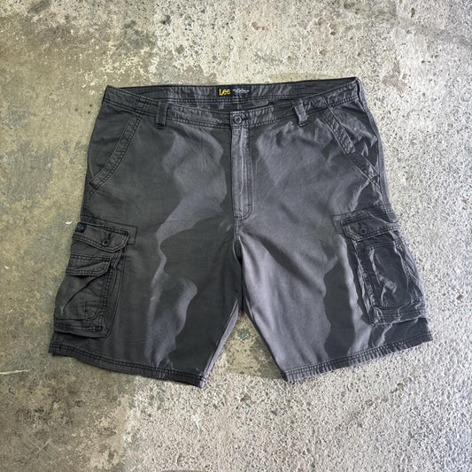 Dark Grey Lee Cotton Cargo Shorts | W42"